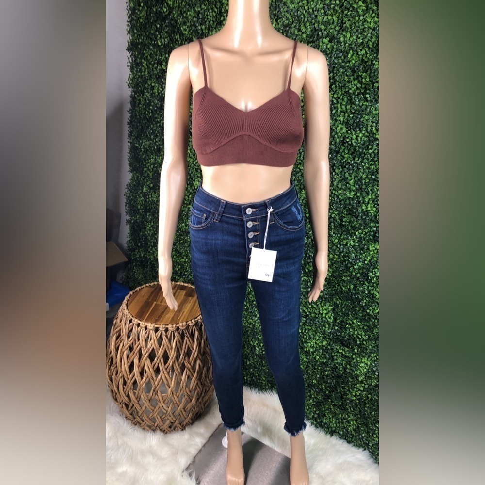 Kancan hi rise ankle jeans